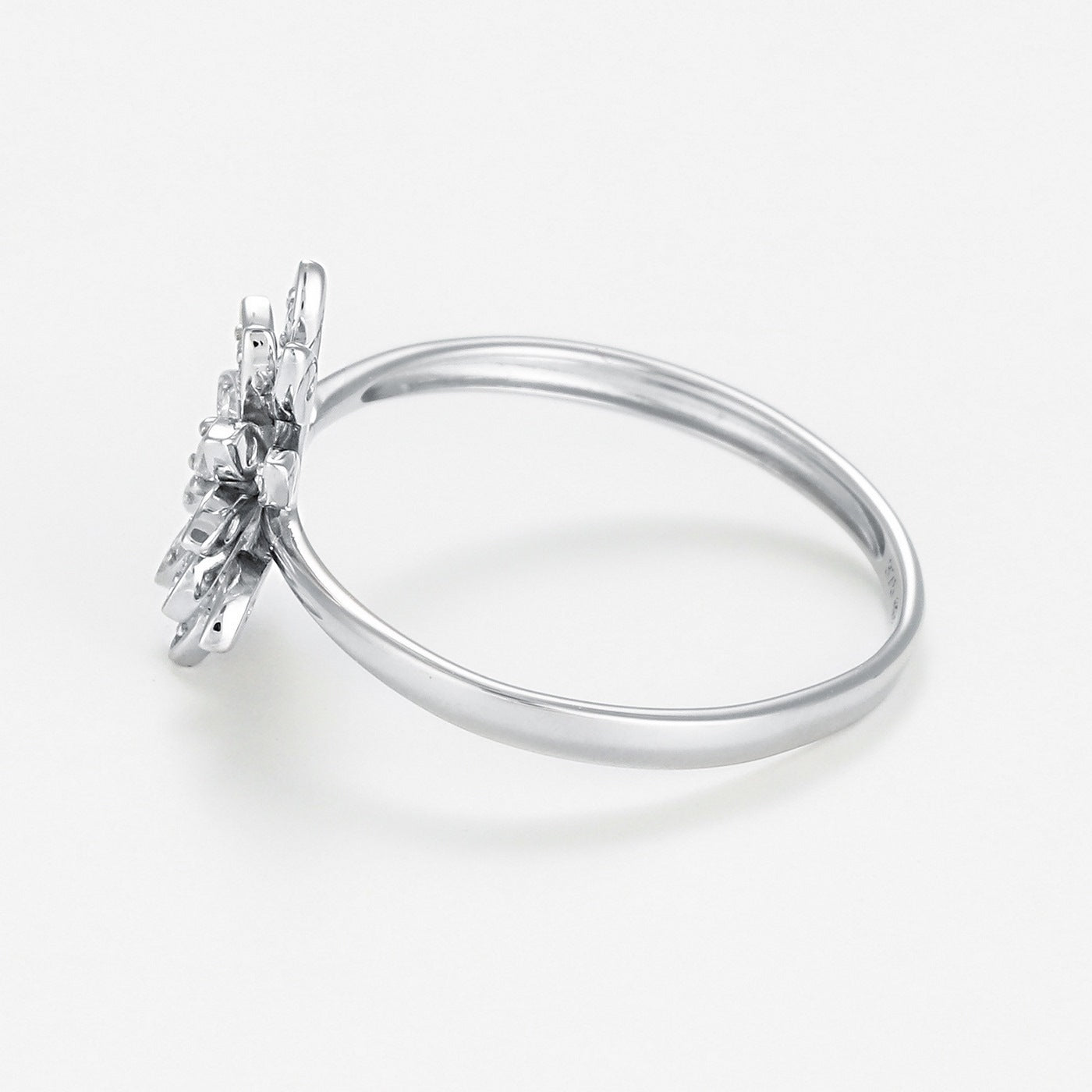 Anillo "Ramo" D0.11/17 - Oro blanco 375/1000