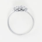 Anillo "Ramo" D0.11/17 - Oro blanco 375/1000