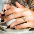 Anillo "Ramo" D0.11/17 - Oro blanco 375/1000