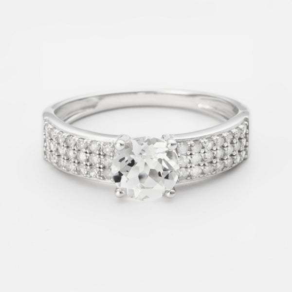 Anello "Coraline" D0,265/42; Wt1,4/1 - Oro bianco 375/1000