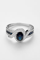 Bague "Romblon" D 0,275/50  & Sa1,354/9 - Or Blanc 375/1000