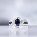 Bague "Romblon" D 0,275/50  & Sa1,354/9 - Or Blanc 375/1000