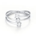 Bague "Nous Trois" D0,03/3