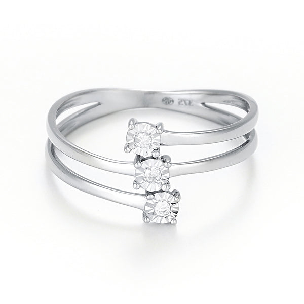 Bague "Nous Trois" D0,03/3