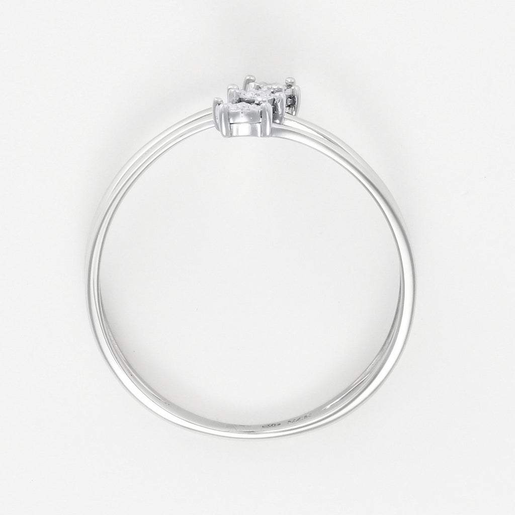 "The Three of Us" Ring D0,03/3 - 375/1000 White Gold