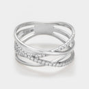 Bague "Lanao" D 0,22/40 - Or Blanc 375/1000