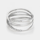 Bague "Lanao" D 0,22/40 - Or Blanc 375/1000