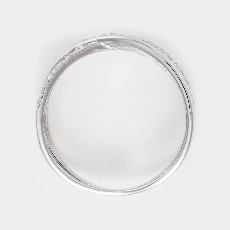 Bague "Lanao" D 0,22/40 - Or Blanc 375/1000