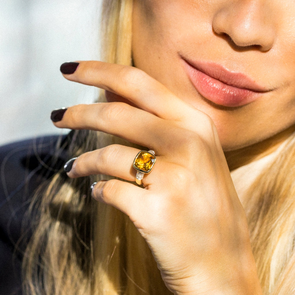 "Barley Sugar" Ring D0,17/18 Ct4,4/1 - 375/1000 Yellow Gold