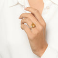 Bague "Sucre D'Orge" D0,17/18 Ct4,4/1 - Or Jaune 375/1000