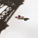 Anillo "Capiz" D 0.06/18 Ru 0.55/1 - Oro amarillo 375/1000