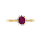 Bague "Capiz" D 0,06/18 Ru 0,55/1 - Or Jaune 375/1000