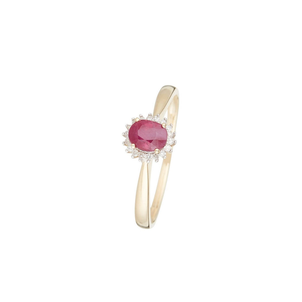 Anillo "Capiz" D 0.06/18 Ru 0.55/1 - Oro amarillo 375/1000