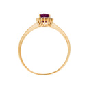 Anillo "Capiz" D 0.06/18 Ru 0.55/1 - Oro amarillo 375/1000