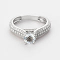 Anillo "Cándida" D0,84/80; Wt1,43/1 - Oro blanco 375/1000