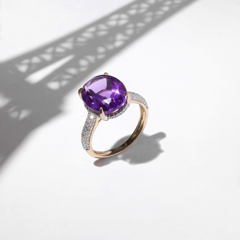 Anello "Maitland" D 0,44/80 Am 9,2/1 - Oro giallo 375/1000