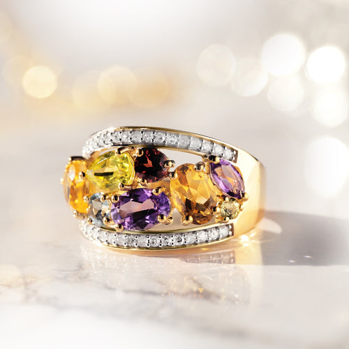 Bague "Mae" D 0,18/32  MULTIPIERRES 2,6/8