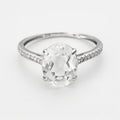 Anello "Splendore del sole" D0,126/20; Wt4,03/1 - Oro bianco 375/1000