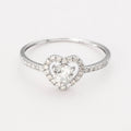 Bague "Lumière D'Orient" D0,165/30; Wt0,429/1 - Or Blanc 375/1000