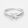 Anello "Cléophée" D0,274/26; Wt1,43/1 - Oro bianco 375/1000
