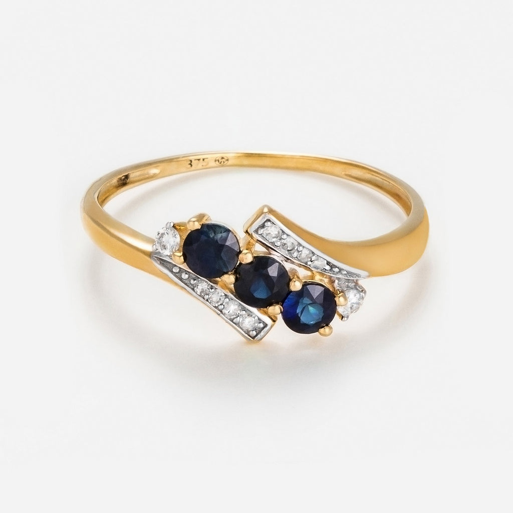 "Melbourne" Ring D 0,068/10 Sa 0,54/3 - 375/1000 Yellow Gold
