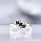 Bague "Melbourne" D 0,07/10 Sa 0,54/3 - Or Jaune 375/1000