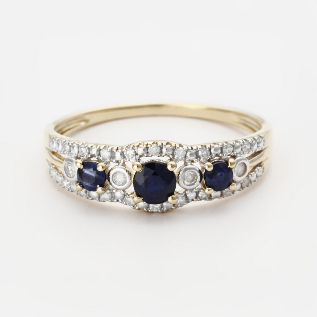 Bague "Milady" D0,119/22; Sa0,49/3 - Or Jaune 375/1000