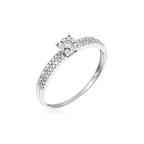 "Isisford" Ring D 0,12/25 - 375/1000 White Gold