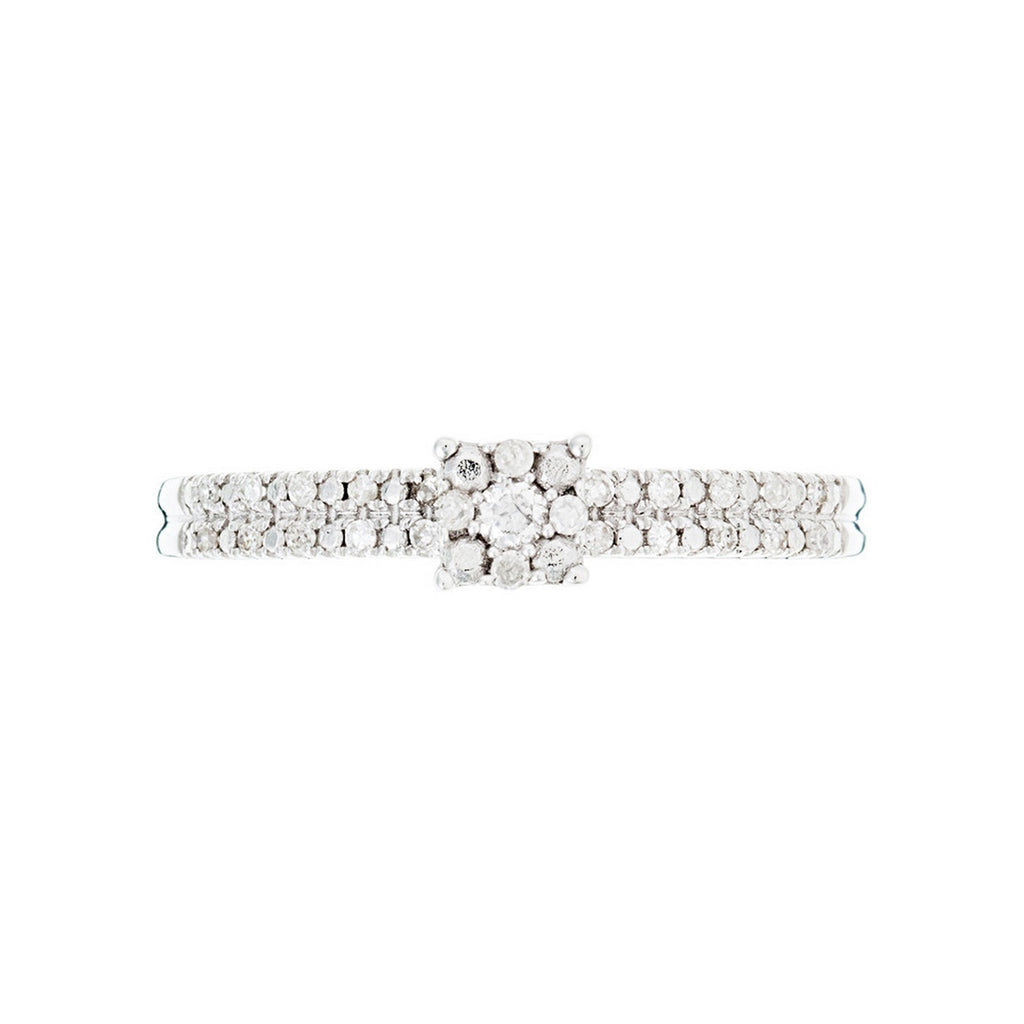 "Isisford" Ring D 0,12/25 - 375/1000 White Gold