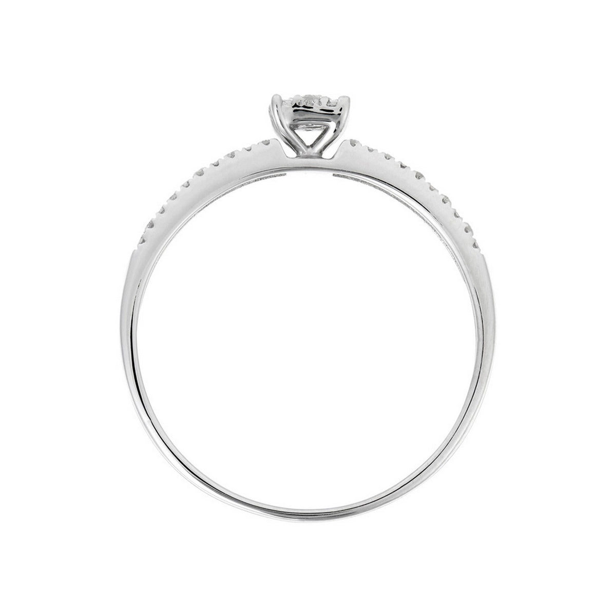 "Isisford" Ring D 0,12/25 - 375/1000 White Gold