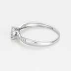Anillo "Lismore" D 0.16/21 - Oro blanco 375/1000