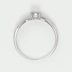 Anillo "Lismore" D 0.16/21 - Oro blanco 375/1000