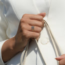 Bague "Bario" D 0,032/3 - Or Tricolore 375/1000