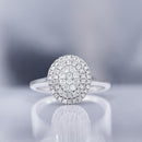 Bague "Geelong" D 0,44/54 - Or Blanc 375/1000