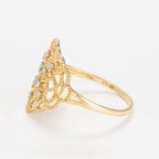 "Dentelle" Ring D0.06/11 - 9ct Yellow Gold