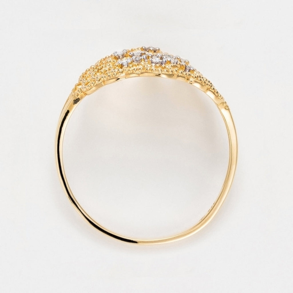 "Dentelle" Ring D0.06/11 - 9ct Yellow Gold