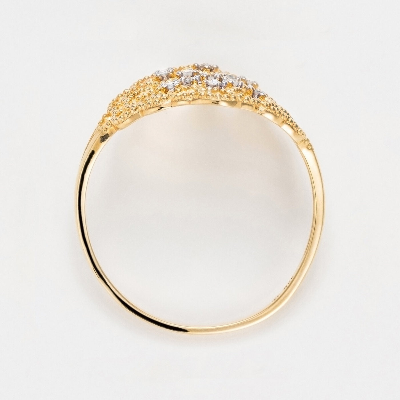 "Dentelle" Ring D0.06/11 - 9ct Yellow Gold