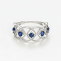 Bague "Amoro" S0,82/5 - Or Blanc 375/1000