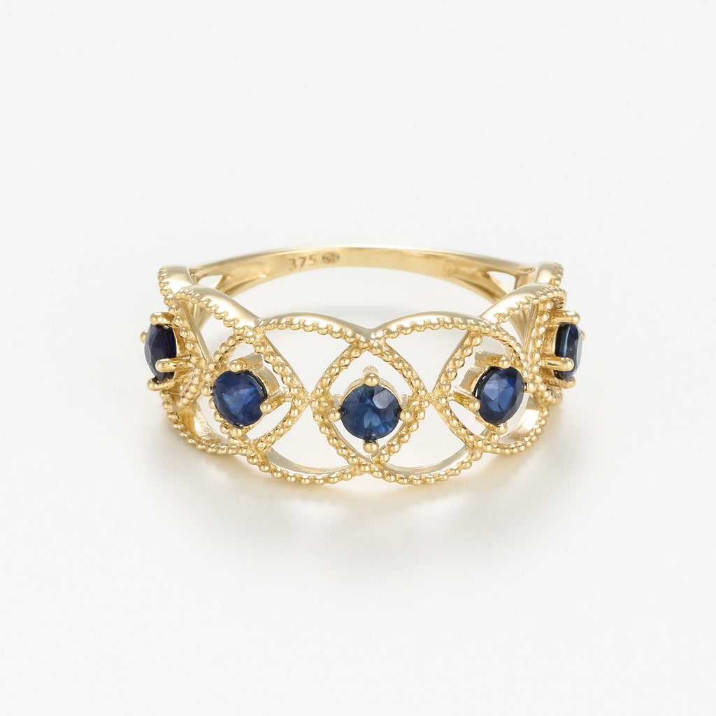 "Amoro" Ring S0.82/5 - 375/1000 Yellow Gold