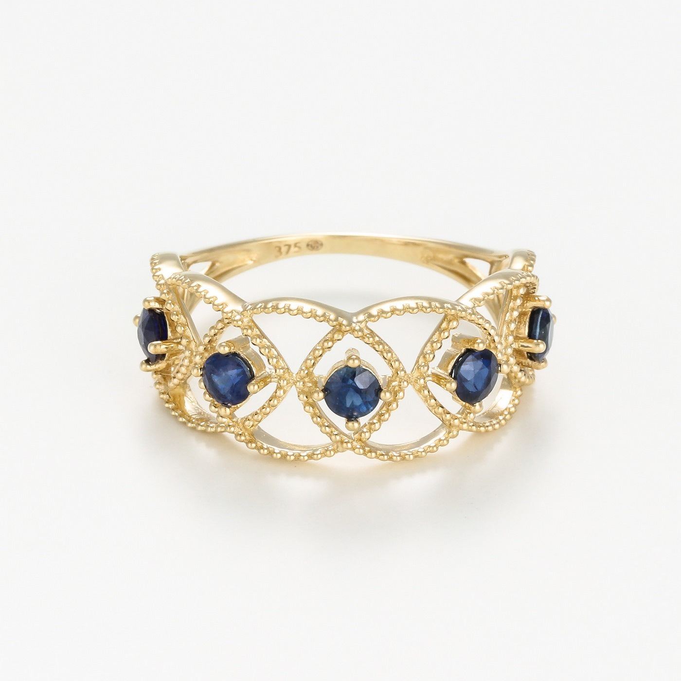 "Amoro" Ring S0.82/5 - 375/1000 Yellow Gold