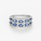 Bague "Doux Rêve" Diamants 0,06/18 Sa1,33/10 - Or Blanc 375/1000