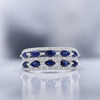 Bague "Doux Rêve" Diamants 0,06/18 Sa1,33/10 - Or Blanc 375/1000