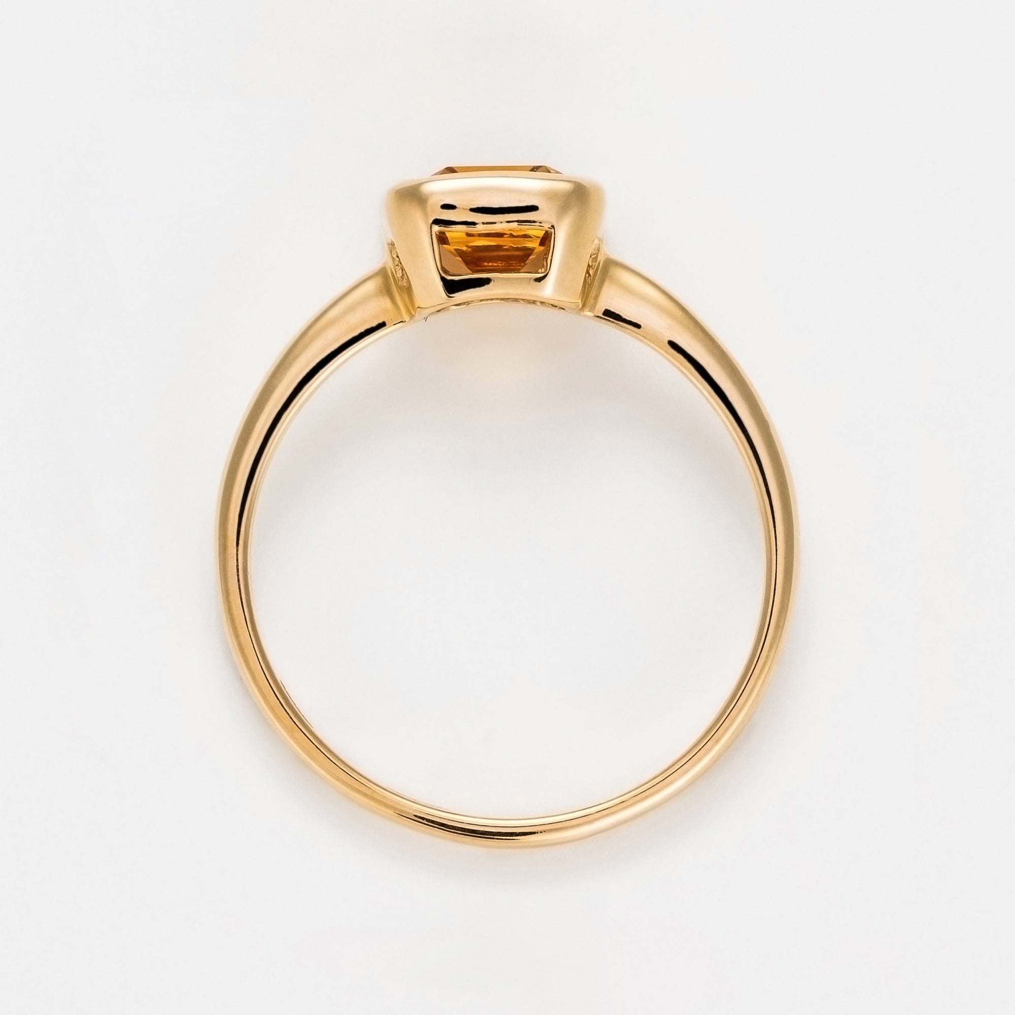 Anillo Citrino "Classy" 1.86/1 - Oro amarillo 375/1000