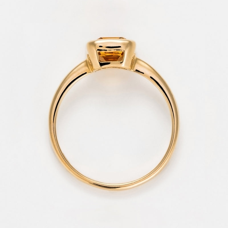 Bague "Classy" Citrine 1,86/1 - Or Jaune 375/1000
