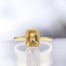 Bague "Classy" Citrine 1,86/1 - Or Jaune 375/1000