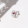 “Eugenie” Ring Dia 0,2/37 Ru 0,6/1 - 375/1000 White Gold
