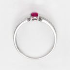 “Eugenie” Ring Dia 0,2/37 Ru 0,6/1 - 375/1000 White Gold