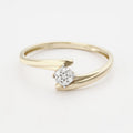 “Dawn’s Radiance” ring D0.044/7 – 375/1000 yellow gold