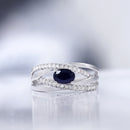 Bague 'Rien Que Toi" D0,20/32 Sa0,68/1 - Or Blanc 375/1000