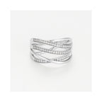 Bague "Nos Chemins" Diamants 0,19/53 - Or Blanc 375/1000
